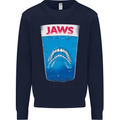 Jaws Funny Parody Dentures Skull Teeth Kids Sweatshirt Jumper Navy Blue