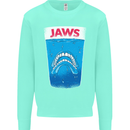 Jaws Funny Parody Dentures Skull Teeth Kids Sweatshirt Jumper Peppermint