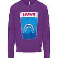 Jaws Funny Parody Dentures Skull Teeth Kids Sweatshirt Jumper Purple
