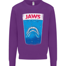 Jaws Funny Parody Dentures Skull Teeth Kids Sweatshirt Jumper Purple