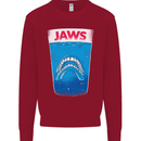 Jaws Funny Parody Dentures Skull Teeth Kids Sweatshirt Jumper Red