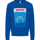 Jaws Funny Parody Dentures Skull Teeth Kids Sweatshirt Jumper Royal Blue