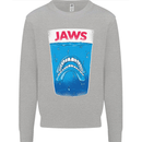 Jaws Funny Parody Dentures Skull Teeth Kids Sweatshirt Jumper Sports Grey