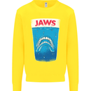 Jaws Funny Parody Dentures Skull Teeth Kids Sweatshirt Jumper Yellow