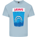 Jaws Funny Parody Dentures Skull Teeth Kids T-Shirt Childrens Light Blue