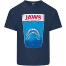 Jaws Funny Parody Dentures Skull Teeth Kids T-Shirt Childrens Navy Blue