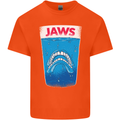 Jaws Funny Parody Dentures Skull Teeth Kids T-Shirt Childrens Orange
