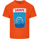 Jaws Funny Parody Dentures Skull Teeth Kids T-Shirt Childrens Orange