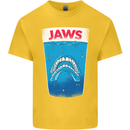 Jaws Funny Parody Dentures Skull Teeth Kids T-Shirt Childrens Yellow