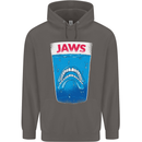 Jaws Funny Parody Dentures Skull Teeth Mens 80% Cotton Hoodie Charcoal