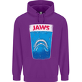 Jaws Funny Parody Dentures Skull Teeth Mens 80% Cotton Hoodie Purple