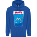 Jaws Funny Parody Dentures Skull Teeth Mens 80% Cotton Hoodie Royal Blue