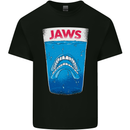 Jaws Funny Parody Dentures Skull Teeth Mens Cotton T-Shirt Tee Top Black