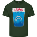 Jaws Funny Parody Dentures Skull Teeth Mens Cotton T-Shirt Tee Top Forest Green