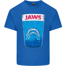 Jaws Funny Parody Dentures Skull Teeth Mens Cotton T-Shirt Tee Top Royal Blue