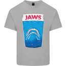 Jaws Funny Parody Dentures Skull Teeth Mens Cotton T-Shirt Tee Top Sports Grey