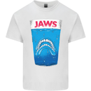 Jaws Funny Parody Dentures Skull Teeth Mens Cotton T-Shirt Tee Top White