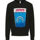 Jaws Funny Parody Dentures Skull Teeth Mens Sweatshirt Jumper Black
