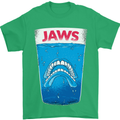 Jaws Funny Parody Dentures Skull Teeth Mens T-Shirt Cotton Gildan Irish Green