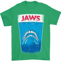 Jaws Funny Parody Dentures Skull Teeth Mens T-Shirt Cotton Gildan Irish Green
