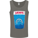 Jaws Funny Parody Dentures Skull Teeth Mens Vest Tank Top Charcoal