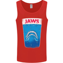 Jaws Funny Parody Dentures Skull Teeth Mens Vest Tank Top Red