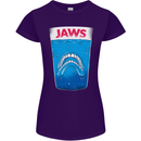 Jaws Funny Parody Dentures Skull Teeth Womens Petite Cut T-Shirt Purple