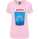 Jaws Funny Parody Dentures Skull Teeth Womens Wider Cut T-Shirt Light Pink