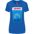 Jaws Funny Parody Dentures Skull Teeth Womens Wider Cut T-Shirt Royal Blue