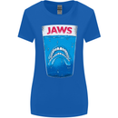 Jaws Funny Parody Dentures Skull Teeth Womens Wider Cut T-Shirt Royal Blue
