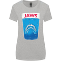 Jaws Funny Parody Dentures Skull Teeth Womens Wider Cut T-Shirt Sports Grey