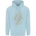 Jazz Colourful Saxophone Player Childrens Kids Hoodie Light Blue