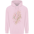 Jazz Colourful Saxophone Player Childrens Kids Hoodie Light Pink