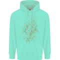 Jazz Colourful Saxophone Player Childrens Kids Hoodie Peppermint