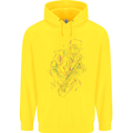 Jazz Colourful Saxophone Player Childrens Kids Hoodie Yellow
