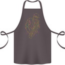 Jazz Colourful Saxophone Player Cotton Apron 100% Organic Dark Grey