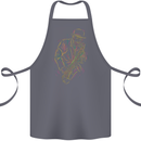 Jazz Colourful Saxophone Player Cotton Apron 100% Organic Steel