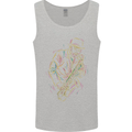 Jazz Colourful Saxophone Player Mens Vest Tank Top Sports Grey