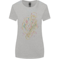 Jazz Colourful Saxophone Player Womens Wider Cut T-Shirt Sports Grey