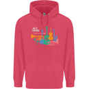 Jazz Lover Musical Instruments Guitar Childrens Kids Hoodie Heliconia