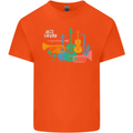 Jazz Lover Musical Instruments Guitar Kids T-Shirt Childrens Orange