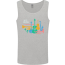Jazz Lover Musical Instruments Guitar Mens Vest Tank Top Sports Grey