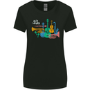 Jazz Lover Musical Instruments Guitar Womens Wider Cut T-Shirt Black
