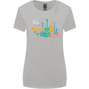 Jazz Lover Musical Instruments Guitar Womens Wider Cut T-Shirt Sports Grey