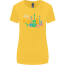 Jazz Lover Musical Instruments Guitar Womens Wider Cut T-Shirt Yellow