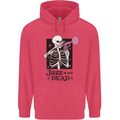 Jazz is Not Dead Skeleton Childrens Kids Hoodie Heliconia