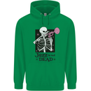 Jazz is Not Dead Skeleton Childrens Kids Hoodie Irish Green