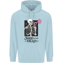 Jazz is Not Dead Skeleton Childrens Kids Hoodie Light Blue