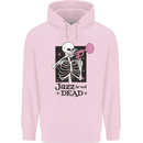 Jazz is Not Dead Skeleton Childrens Kids Hoodie Light Pink