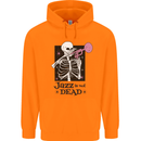 Jazz is Not Dead Skeleton Childrens Kids Hoodie Orange